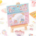 Hello Kitty Cute DIY Hand Account PVC Transparent Bronzing Sticker Pack Stickers GJCUTE. 
