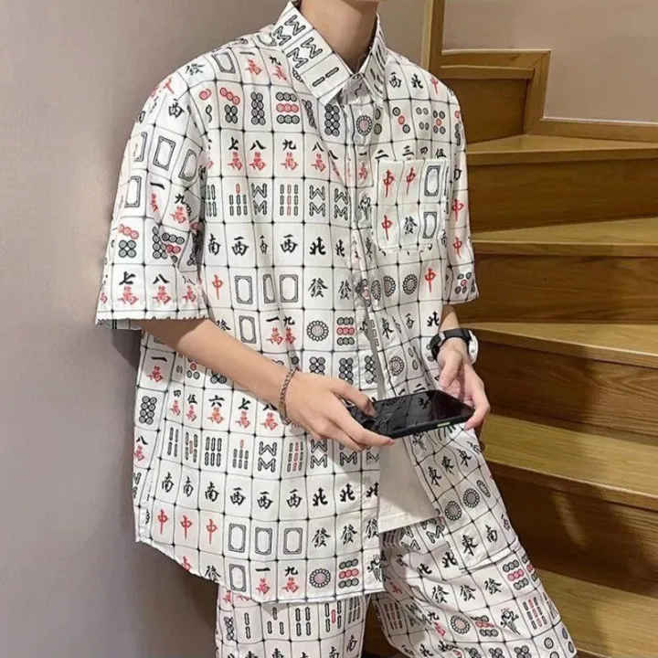 Daily%20Men%20Sets%20Short%20Sleeve%20Hawaiian%20Shirt%20And%20Shorts%20Chinese%20Mahjong%20Printing%20Casual%20Shirts%20Beach%20Two%20Pieces%20Suit%20Fashion%20Wear%20-%20Image%202