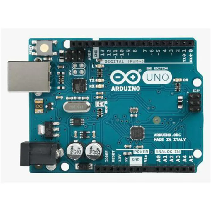 Arduino Uno R3 microcontroller board based on the ATmega328P