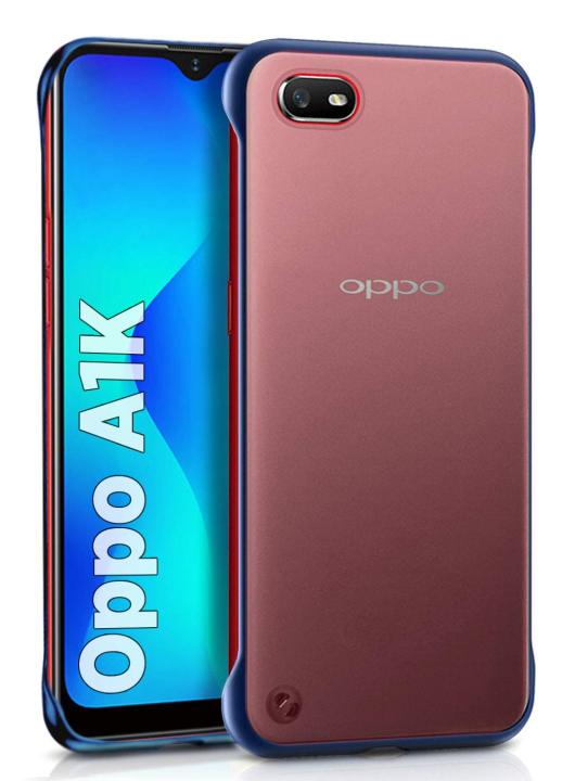 Oppo%20A1K%20Frameless%20Case%20Matte%20Transparent%20Luxury%20Hard%20Back%20Cover/Back%20Case%20-%20Phone%20Back%20Cover%20-%20Image%202
