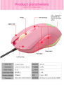 USB Wired Gaming Mouse Cool Lighting Type-C Portable Power saving mouse Creative mouse  Computer. 