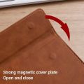 Document Holder PU File Folder a4 with Pen Insert Paper Folder Waterproof Magnetic Writing Clipboard Business Meeting.