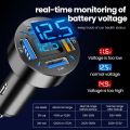 【Grim Teiousx】66W 4USB PD Quick Car Charger Fast Charging Car Adapter Cigarette Lighter Socket Splitter For OPPO Realme 5 5S 5i C3 6i 7 8 P. 