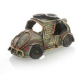 【Xiaofeng】Aquarium Landscape Realistic Appearance Hideout Decor Resin Broken Car Hiding Tank Accessories. 