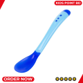 Baby Silicone Spoon BPA Free Non-toxic Newborn Training Long Handle Baby Spoon Soft Head Eating Spoon.
