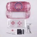 Transparent Crystal Colors For PSP3000 PSP 3000 3004 Game Console Shell Replacement Full Housing Cover Case with Button kit. 