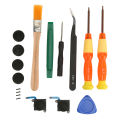 Repair Joystick Replacement Tool Kit, Reduce Hand Fatigue Joystick Repair Tool Kit 17 in 1 for Game Consoles. 