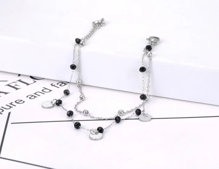 JeeMango%20Bohemia%20Titanium%20Stainless%20Steel%20Double%20Layer%20Bracelet%20For%20Women%20Original%20Design%20Black%20Crystal%20Chain%20Jewelry%20JB21117%20-%20Image%205