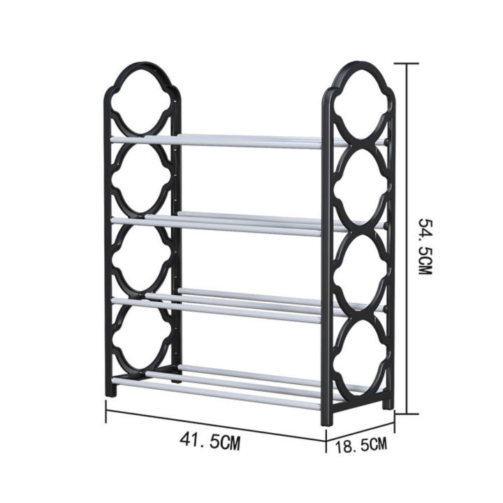 PP+Steel%20pipe%20Shoe%20storage%20rack%20Stylish%20and%20elegant%2041.5%20*%20.5%20*%2054.5cm%20Black/White/Pink%20Dustproof%20shoe%20hanger%20Multi-layer%20shoe%20cabinet%20for%20Home%20organization%20Apartment%20entryway%20Small%20spaces%20Shoe%20lovers%20-%20Image%204