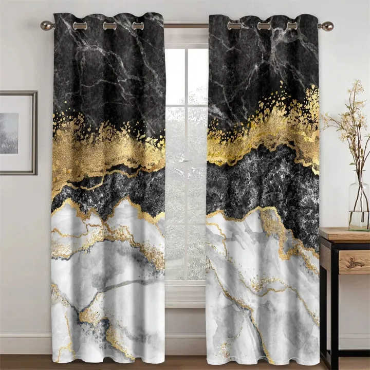 3D%20Modern%20Black%20Gold%20Abstract%20Art%20Marble%20Elegant%20Design%202%20Pieces%20Thin%20Shading%20Window%20Drape%20Curtain%20for%20Living%20Room%20Bedroom%20Decor%20-%20Image%204
