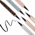 2 In 1 Starry Sky Series Self-adhesive Eyeliner Pen Diamond Bling Glitter Liquid Eyeliner No Glue Magnetic Eye Liner For Lashes. 
