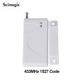 Good price wireless 433mhz door sensor, door alarm, electromagnetic contact, safety door contact with battery. 