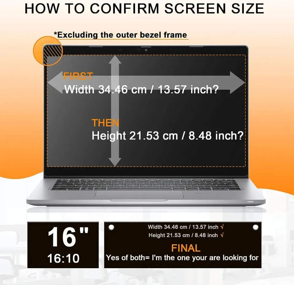 3 Filtre De Confidentialité PF14.0W Pour Ordinateur Portable De 14,0