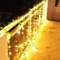 2M 20 LED Ivy String Lights – Artificial Green Leaf Vine with Battery Operated Fairy Lights for Home, Wall, Wedding & Party Décor.