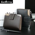 Baellerry brand wallet men with pocket leather purse short male clutch card money men wallets quality guarantee W206. 