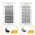 Quewel Lashes Clusters 72 Pcs DIY Eyelash Extensions Kit Bond and Seal Waterproof Long Lashting Segmented False Lash Glue Set. 