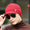 Men Warm Baggy Weave Crochet Winter Wool Knit Ski Beanie Caps for Men Hat. 