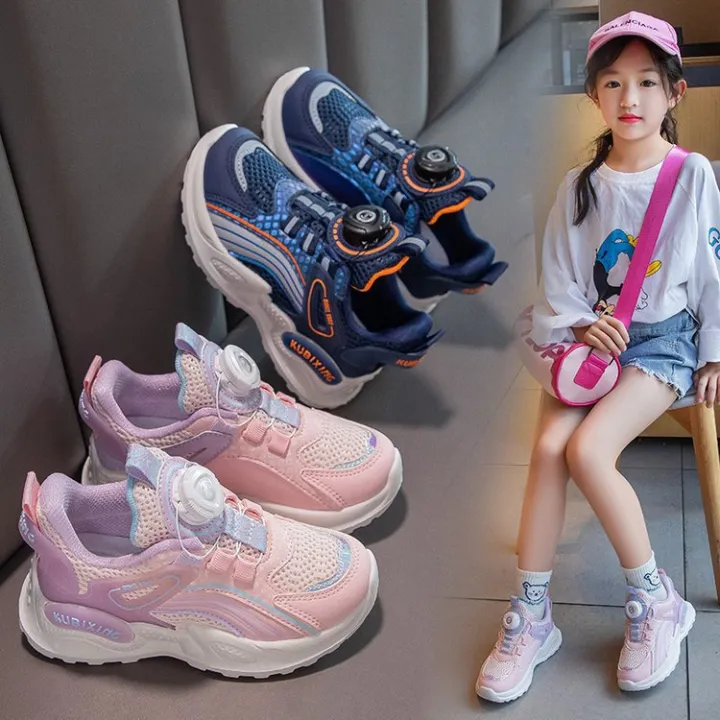 Children's%20casual%20shoes%202023%20new%20swivel%20buckle%20spring%20and%20autumn%20girls%20sneakers%20boys%20mesh%20running%20shoes%20dad%20shoes%20-%20Image%203