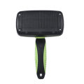 Steel Wire Needle Retractable Brush, Self-cleaning Slicker Brush,For Pet Grooming, Easy to Clean, Suitable for Small and Large Dogs and Cats, Short and Long Hair，Green. 