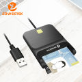 New Zoweetek ID Smart Card Reader for DNI EMV CAC Bank Chip USB Card Reader. 