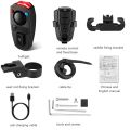 Elecpow Bicycle Burglar Alarm Taillight Smart Brake Sensing Wireless Waterproof Remote Control USB Charge Bike Rear Light Horn.