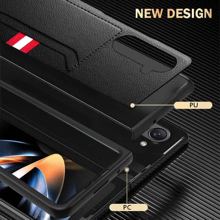 Anti-scratch%20Card%20Holder%20Leather%20Case%20for%20Samsung%20Galaxy%20Z%20Fold5%20Fold%205%204%20Fold4%20Fold3%20Fold2%20Fold%203%202%20Business%20Phone%20Bag%20Funda%20Alien%20Alien%20-%20Image%206