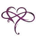 Wall Art Infinity Symbol Large Heart Shaped Steel Sculpture.