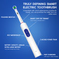 Smart Rotating Electric Toothbrush, Round Head Rechargeable Rotation Electric Toothbrushes Compatible with Oral B Brush Heads.