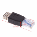 2 PCS Ethernet to USB Adapter RJ45 Ethernet Male to USB Female Converter 10Mb/100Mbs Network Connector for Laptops Computers.