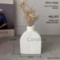 Concrete Flower Vase Mordern Trendy Vase Creative Home Decor. 
