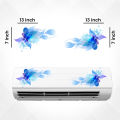 2-Piece AC Sticker Set - Split AC Wall Sticker for Air Conditioner. 