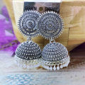 Antique Silver Metal Earring Jhumka - Ear Ring. 