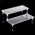 2Pcs Tier Acrylic Rack Perfume Makeup Organizer Risers Shelves Showcase. 