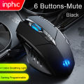 INPHIC W1 USB Wired Gaming Mouse RGB Backlight 7200DPI Optical Sensor 6 Macro Programmable Buttons Ergonomic Mute Optical Mice.