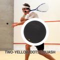 Squash Ball Two-Yellow Dots Low Speed Sports Rubber Balls Professional Player Competition Squash(2 Pcs ). 