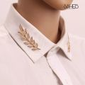 2023 Fashion Leaf Suit Collar Pin Brooch for Men and Women. 