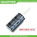 5PCS 400v150uf 150uf400v 18*35MM 400v 150uf 18x35 Electro Electrolytic capacitor 400V150UF.