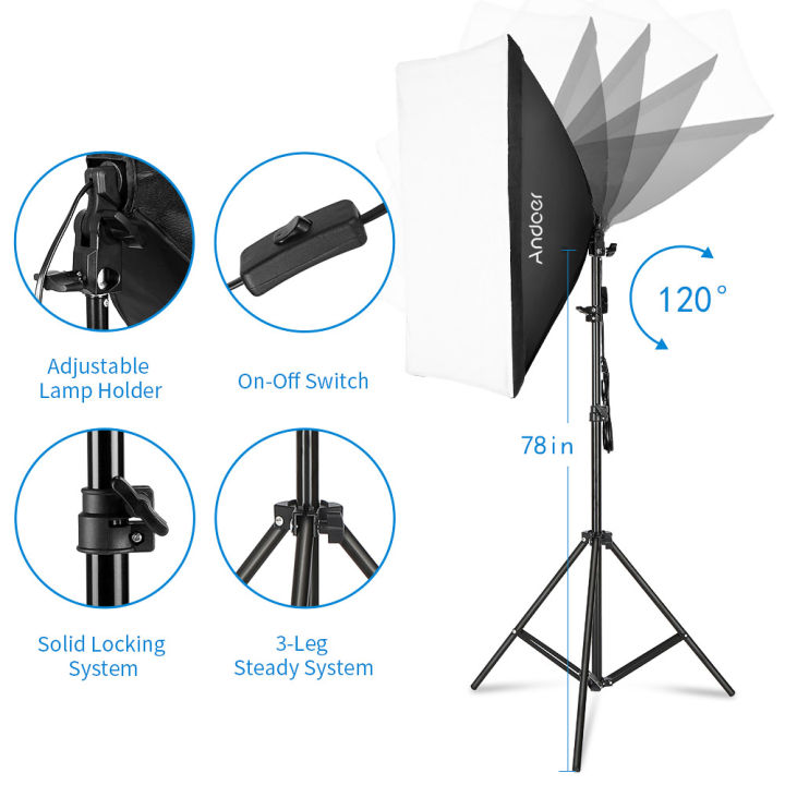 Andoer%20Softbox%20Light%20Kit%20Studio%20Photography%20Kit%20with%20Softbox%20Light%20Stand%20for%20Portrai%20Product%20Wedding%20Photography%20Live%20Streaming%20-%20Image%202