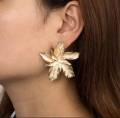 Trendy Big Stud Flower Dangle Drop Earrings for Girls Simple Stylish Fashion New Collection 2024- Earrings for Girls Stylish/ Earring for Women Jewelry.