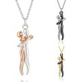 Couple Hug Necklace Lovers Hugging Pendant Valentine's Day Couple Gift Love Style Necklace Charm Jewelry Gift For Wife. 