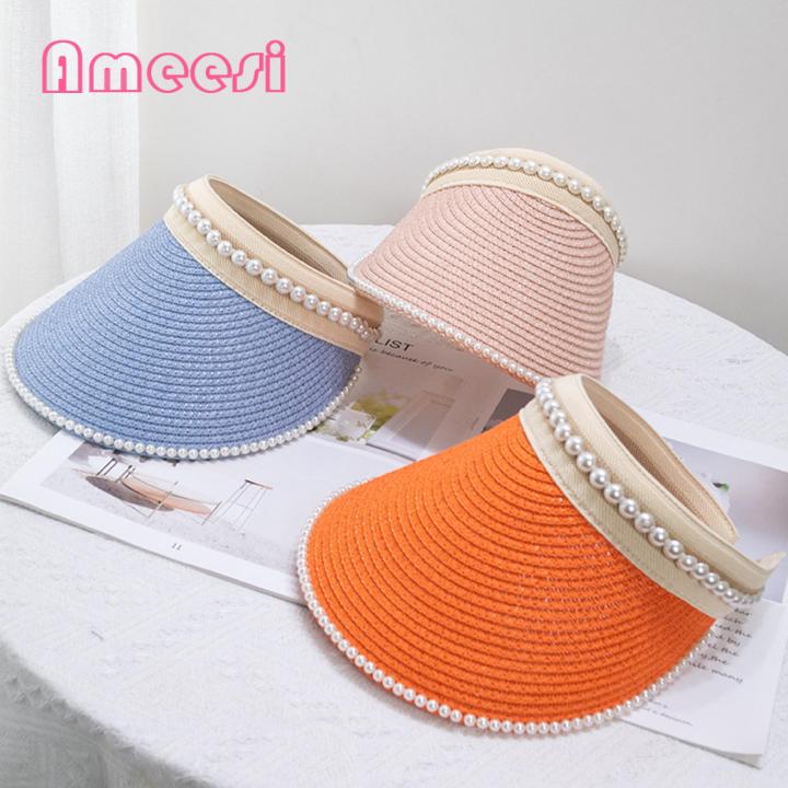 Ameesi%20Straw%20Hat%20Fine%20Workmanship%20Multiple%20Colors%20Empty%20Hole%20Sun%20Hat%20-%20Image%206