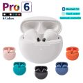 Original Pro 6 TWS Wireless Headphones Fone Bluetooth Earphones Stereo Headset Mini In Ear Charging Box Earbuds for Mobile Phone. 