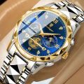 POEDAGAR 996 Luxury Man Wristwatch Waterproof Luminous Chronograph Watch for Men Stainless Steel Men's Quartz Watches reloj hombre. 