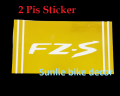 Suspension/ shock absorber / fork Sticker for Motorcycle FZ-S- Golden. 