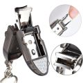 【The Edge of Beauty】nail clipper portable keychain fingernail cutter stainless steel nail folding nail clippers durable nail trimmer file manicure tools. 