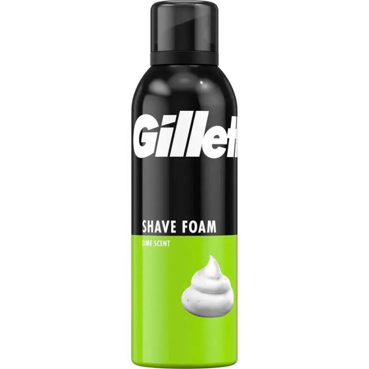 International France product Gillette Shaving Foam Lemon Scent 200ml