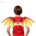 Dragon Wing Kids Costume Accessory for Stage Performance Decor Party Favors Red. 