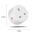 1 Piece Tuya Zigbee Smart Socket Home Powers Monitor Powers Outlet 16A Smart Life Voice Control Alexa Timing DIY UK Plug. 