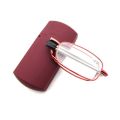 Retractable Folding reading glasses men's anti-blue light metal frame Foldable Readers Presbyopia Glasses lighter case +1.5.
