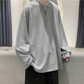 100% Cotton Oversize Men's Women T-shirt Man Long sleeves Pure Color Men t shirt T-shirts For Male Female Tops Dislikelike. 